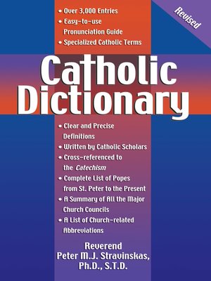 cover image of Catholic Dictionary